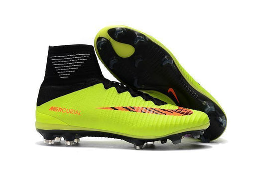 Nike Mercurial Superfly V FG Soccer Cleats Fluorescent Green Black - studzsupply