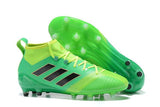 Adidas ACE 17.1 Primeknit FG Soccer Cleats Solar Core Green Black - studzsupply