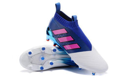 Adidas Ace 17+ Purecontrol FG Soccer Cleats Blue White Pink - studzsupply