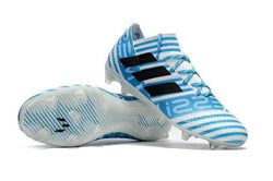 Adidas Nemeziz Messi 17+ 360 Agility FG Soccer Shoes Energy Blue White - studzsupply