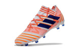 Adidas Nemeziz Messi 17+ 360 Agility FG Soccer Boots White Orange Blue - studzsupply