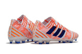 Adidas Nemeziz Messi 17+ 360 Agility FG Soccer Boots White Orange Blue - studzsupply
