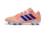 Adidas Nemeziz Messi 17+ 360 Agility FG Soccer Boots White Orange Blue - studzsupply