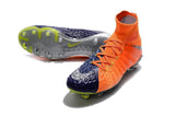 Nike Hypervenom Phantom III DF FG Soccer Cleats Orange Blue Chrome - studzsupply