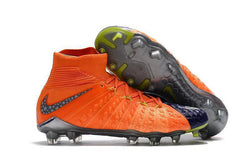 Nike Hypervenom Phantom III DF FG Soccer Cleats Orange Blue Chrome - studzsupply