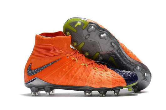 Nike Hypervenom Phantom III DF FG Soccer Cleats Orange Blue Chrome - studzsupply