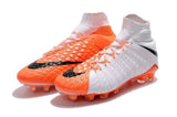 Nike Hypervenom Phantom III DF FG Soccer Cleats White Orange Black - studzsupply
