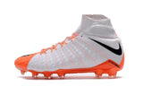 Nike Hypervenom Phantom III DF FG Soccer Cleats White Orange Black - studzsupply