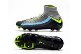 Nike Hypervenom Phantom III DF FG Soccer Cleats Black Volt Dark Grey - studzsupply