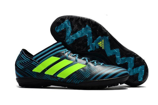 Adidas Nemeziz Tango 17.3 Turf Soccer Cleats Blue Black Solar Yellow - studzsupply