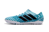 Adidas Nemeziz Tango 17.3 Turf Soccer Cleats White Blue Black - studzsupply