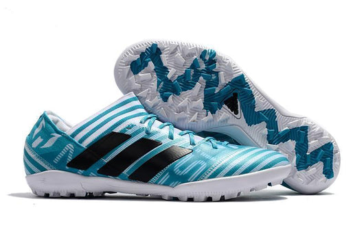 Adidas Nemeziz Tango 17.3 Turf Soccer Cleats White Blue Black - studzsupply