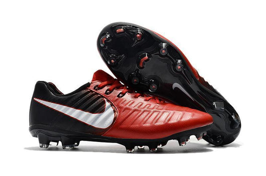 Nike Tiempo Legend VII FG Soccer Cleats Red Black - studzsupply