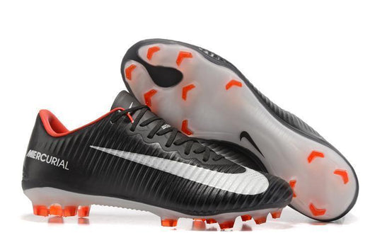 Nike Mercurial Vapor XI FG Soccer Cleats Black White Red - studzsupply